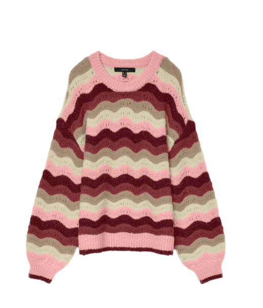 VMDOJA LS O-NECK PULLOVER BOO Mellomgrå