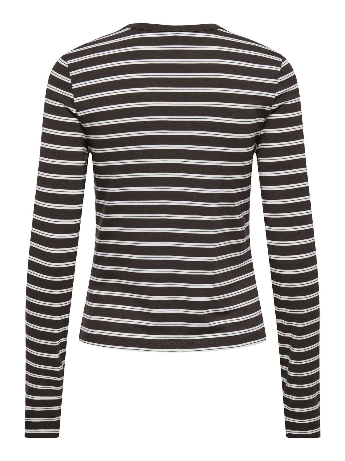 Onlnina L/s Aop Top Jrs Brun