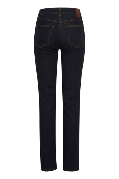 PZEMMA Jeans Straight Leg Mørkeblå