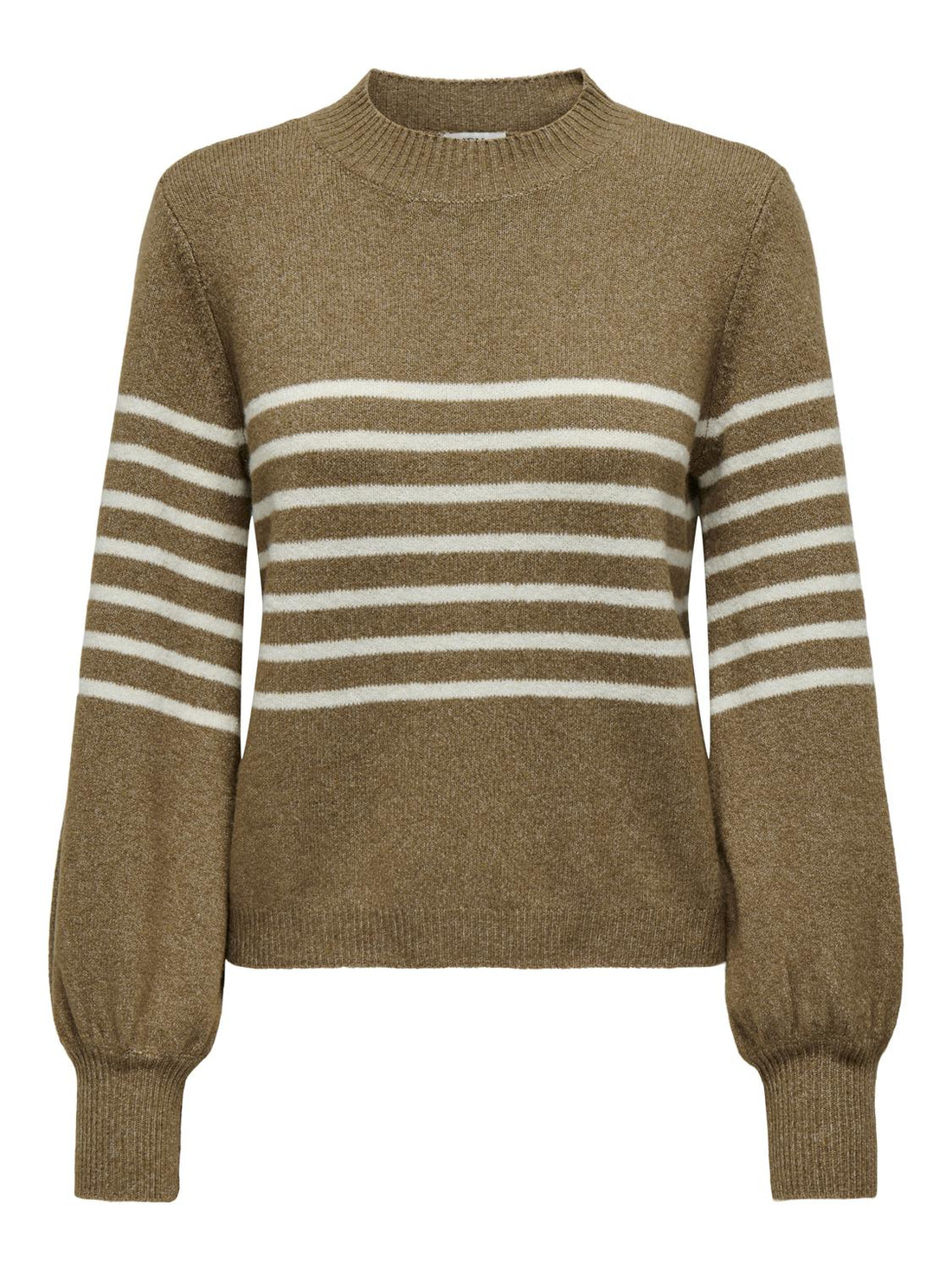 JDYLAYLA L/S HN STRIPE PULLOVER KNT Malt Ball