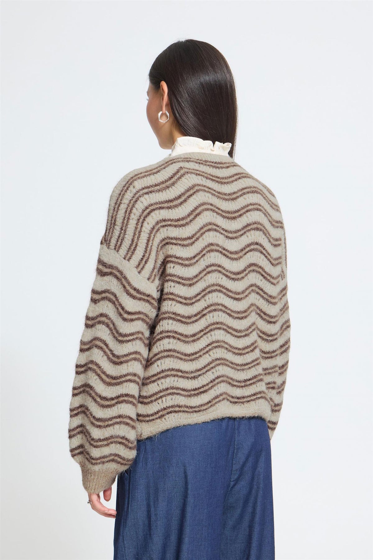 Sbxjava Knit Cardigan Beige