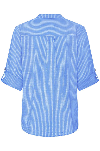 Sbxalexa Stripe Blouse Blå