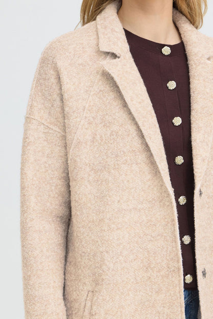 Pzlula Wing Sl. Coat Beige