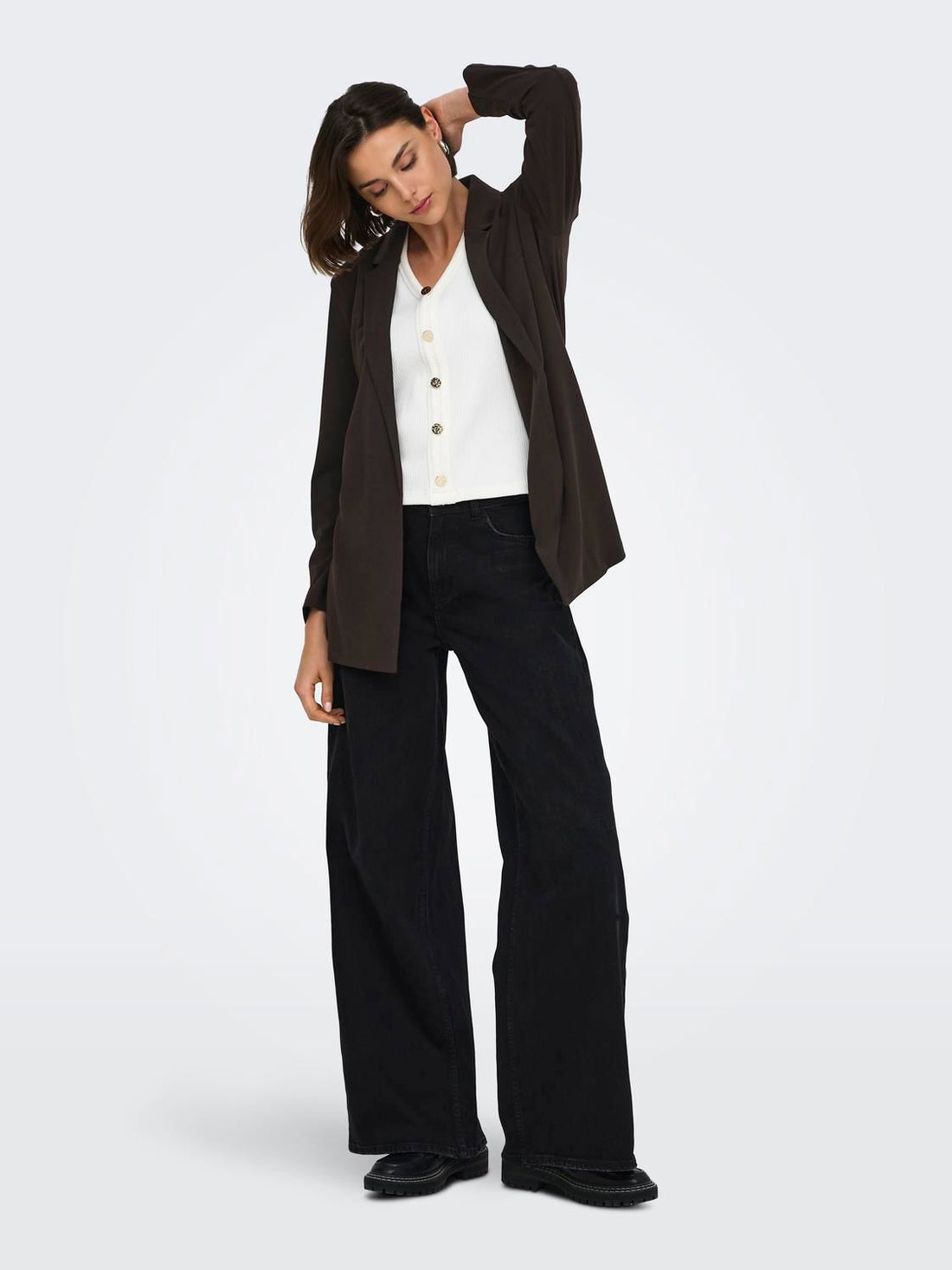 Jdygeggo Life L/s Blazer Jrs Noos Brun