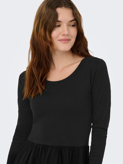 Jdyhope Life L/s Mix Dress Jrs Sort