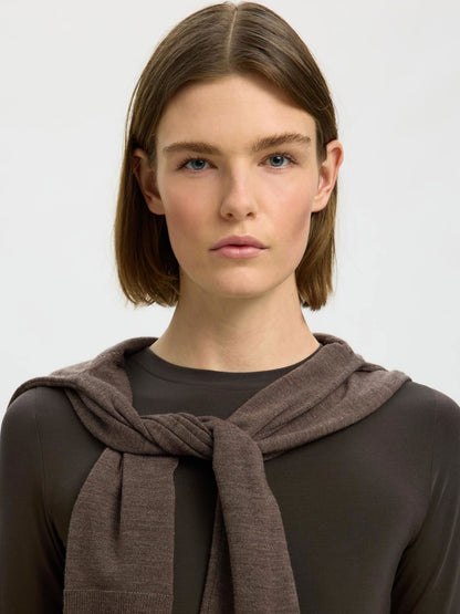 Slwmanja Ls O-Neck Noos Brun
