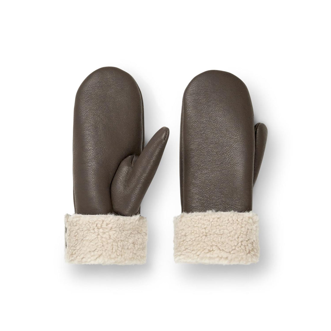 Day Faux Shearling Mittens Brun