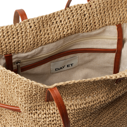 Day Natural Straw Shoulder Beige