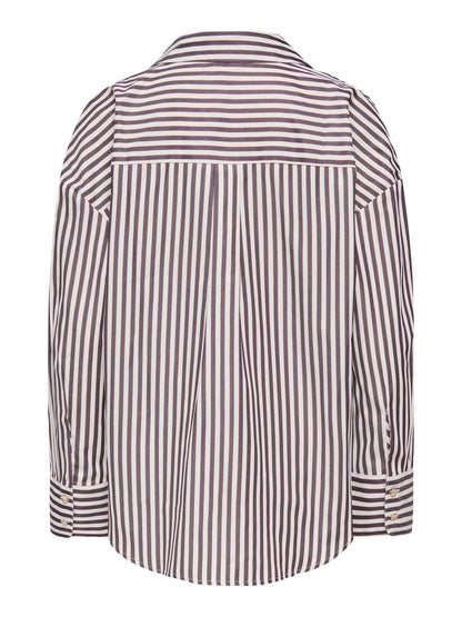 Jdyvesper L/s Lurex Shirt Wvn Brun