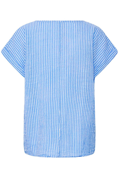 Sbxalexa Ss Stripe Tee Blå
