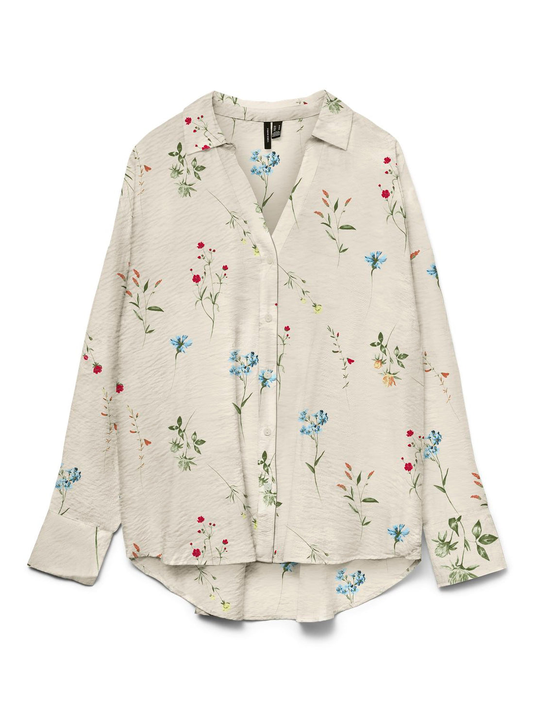Vmjosie Ls Oversize Shirt Wvn Boo Beige