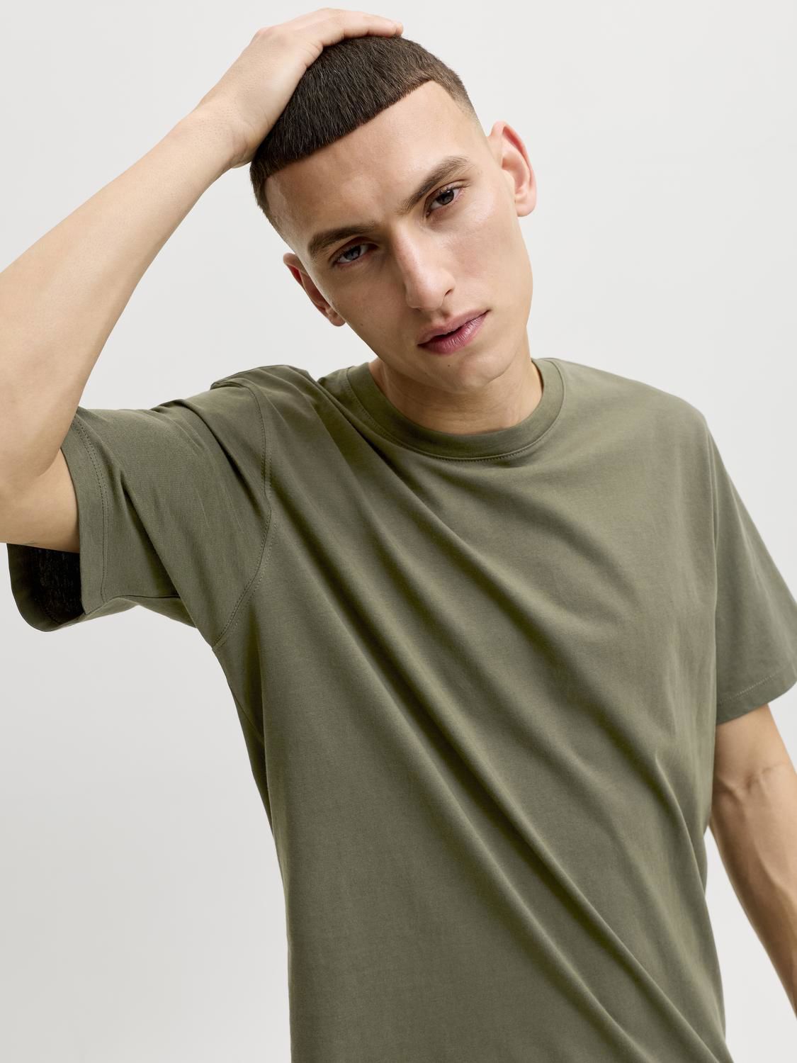 Jororganic Basic Tee Ss O-Neck Noos Grønn