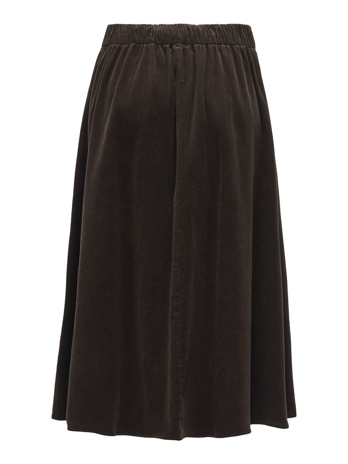 Onlmaila-Nessa Hw Long Cord Skirt Pnt Brun
