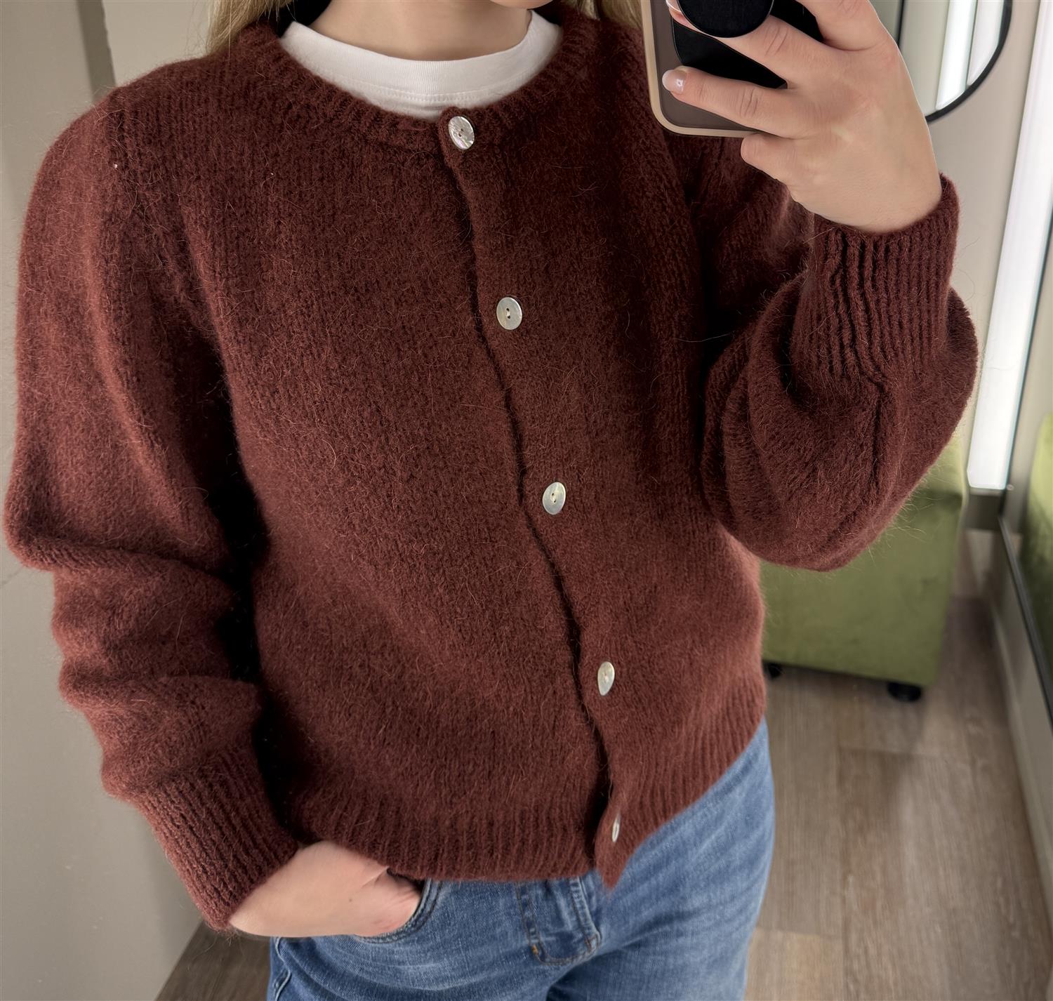 SBGULVIG KNIT CARDIGAN Burgunder