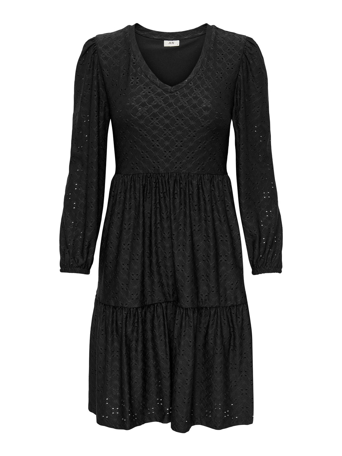 JDYCATHINKA L/S V NECK DRESS JRS Svart