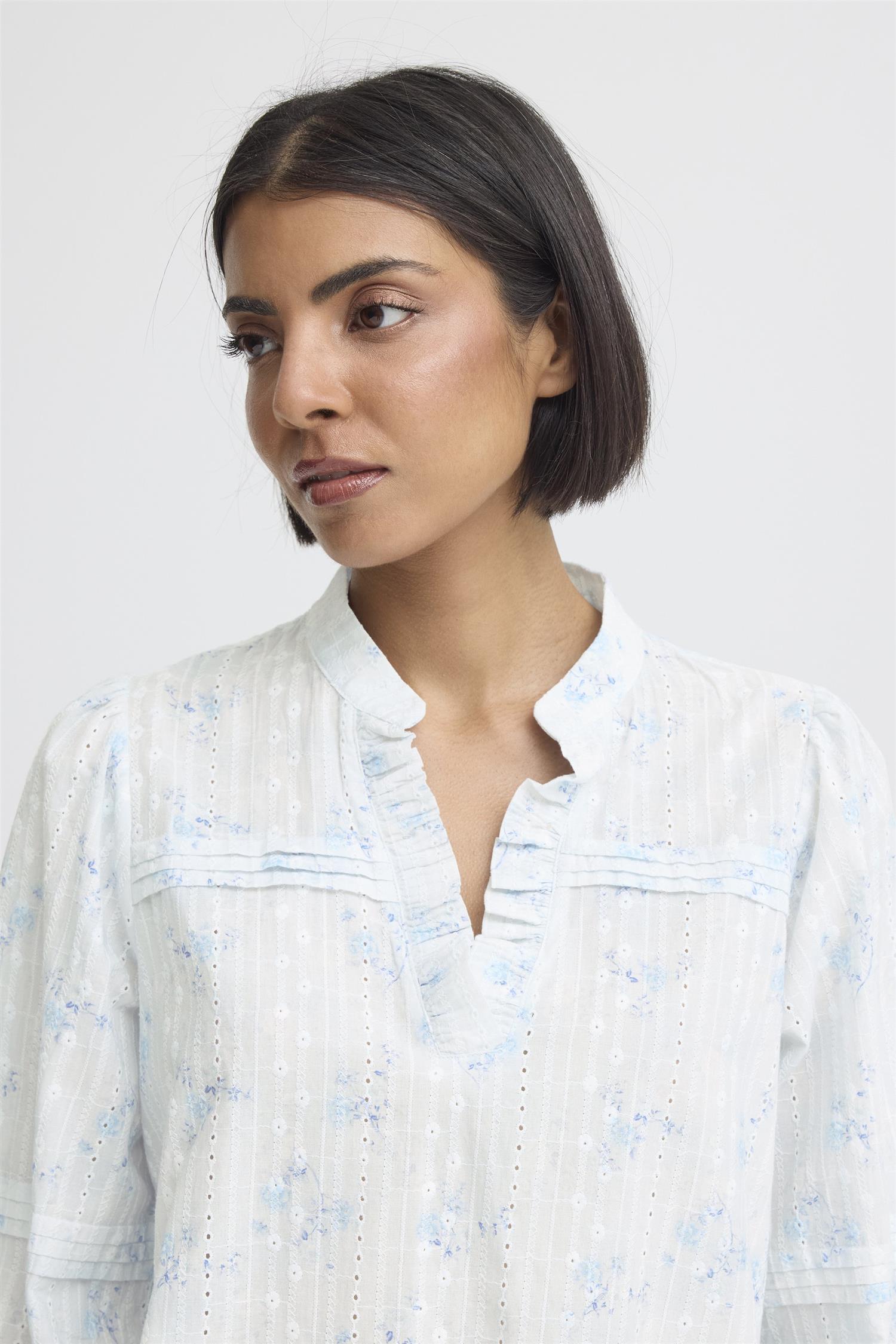 Pzbellarose Blouse Blå