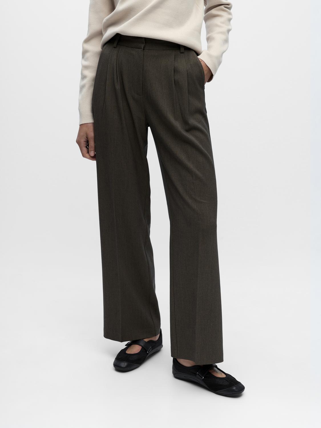 Objkara Hw Straight Pant 142 Brun