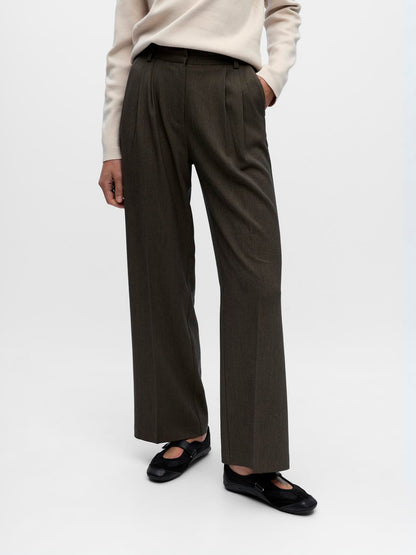 Objkara Hw Straight Pant 142 Brun