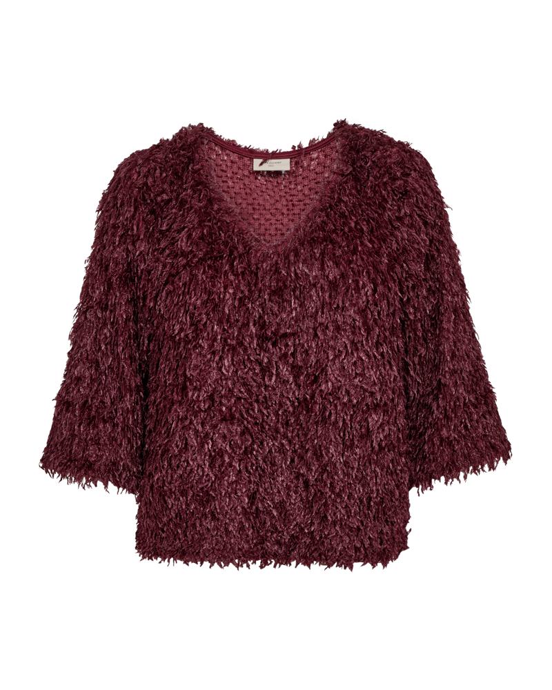 FQNOLA-BLOUSE Burgunder