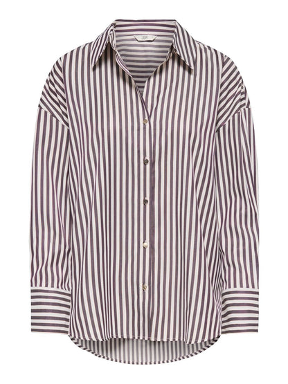 Jdyvesper L/s Lurex Shirt Wvn Brun