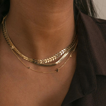 IVY Snake Chain Necklace Stainless Steel - Gold