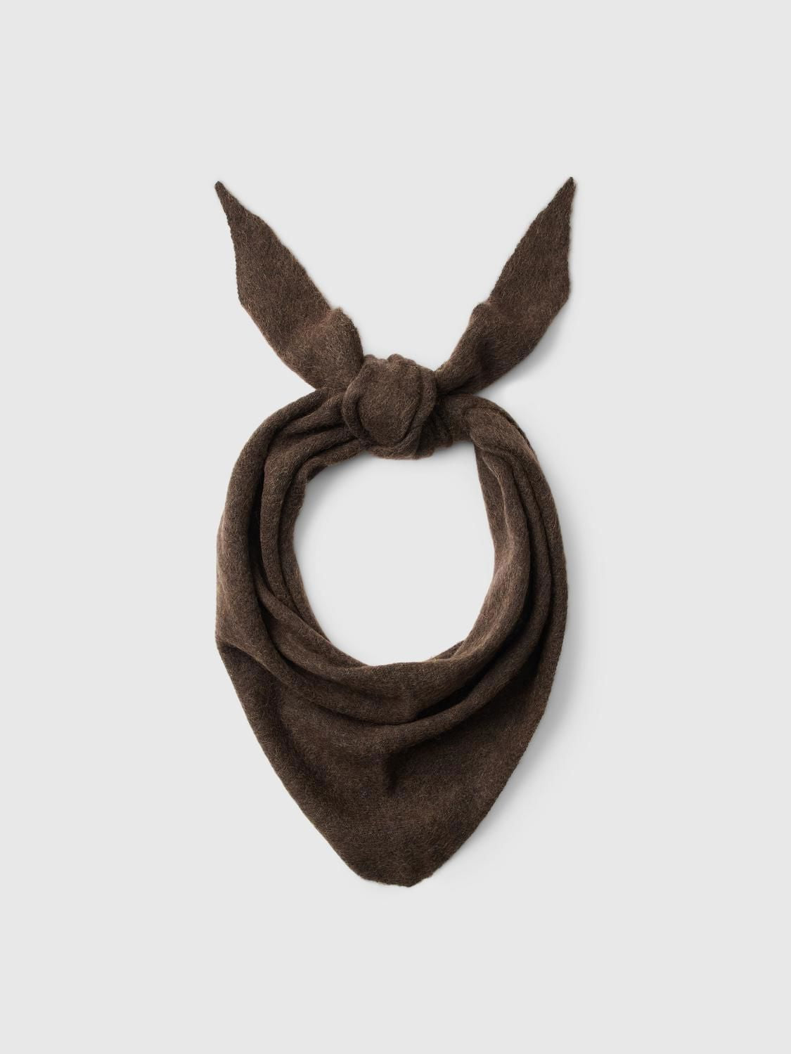 Slwlulu Brushed Wool Blend Scarf Noos Brun