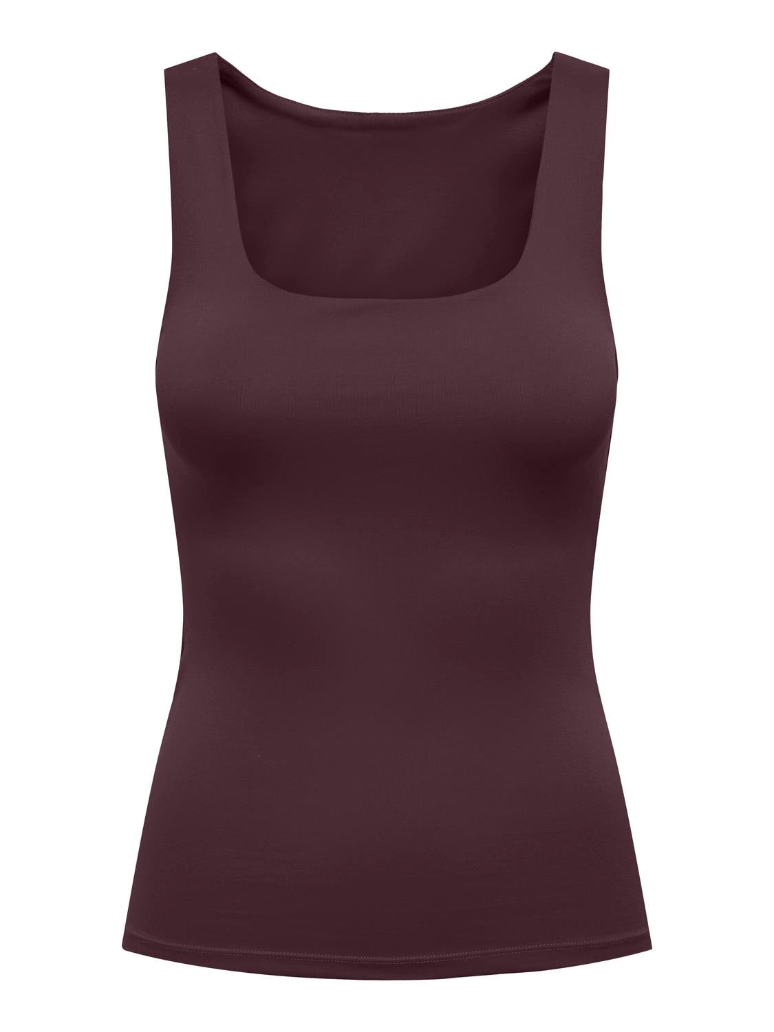 Onlea S/l 2-Ways Fit Top Jrs Noos Burgunder