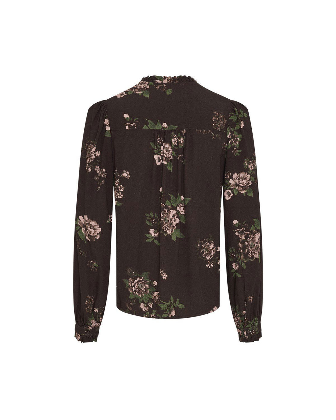 Rausirene V Shirt Aop Brun