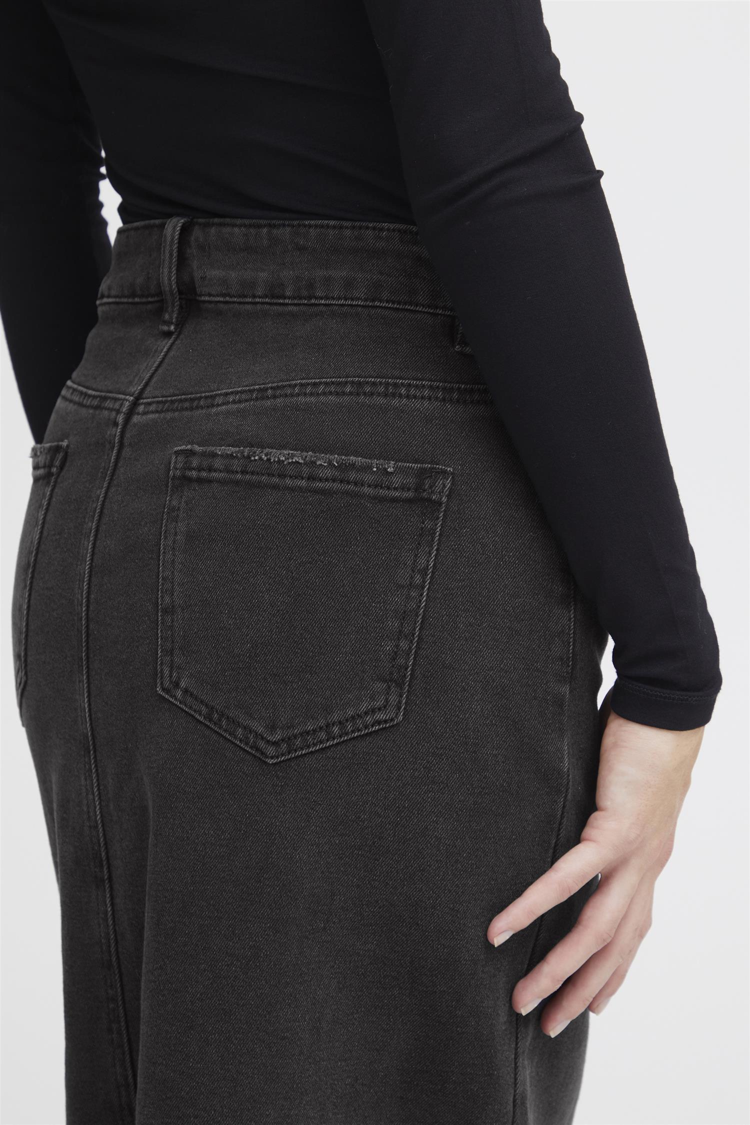 SBRIMOTA DENIM SKIRT Svart