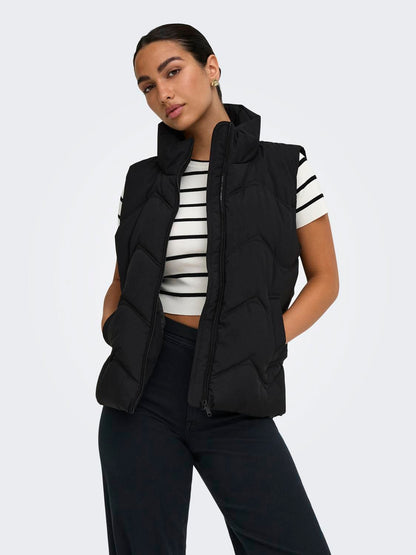 Jdypower Short Waistcoat Otw Hab Sort