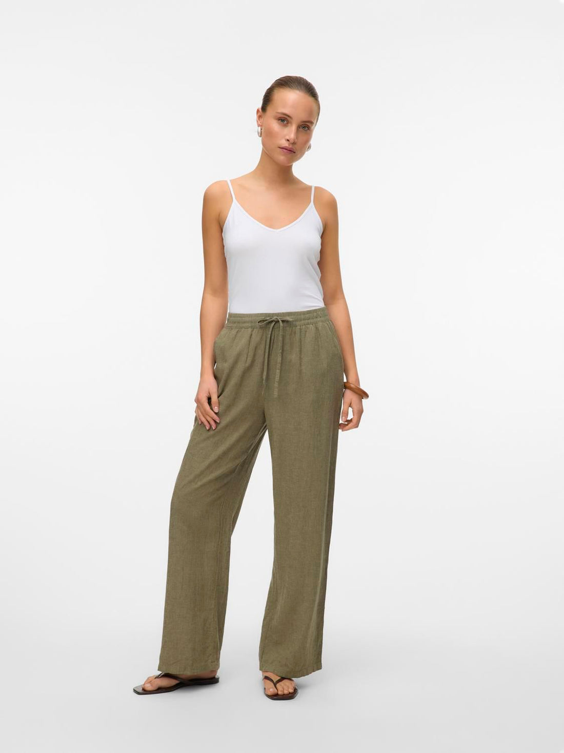 Vmlinn Hw Pants Wvn Noos Grønn