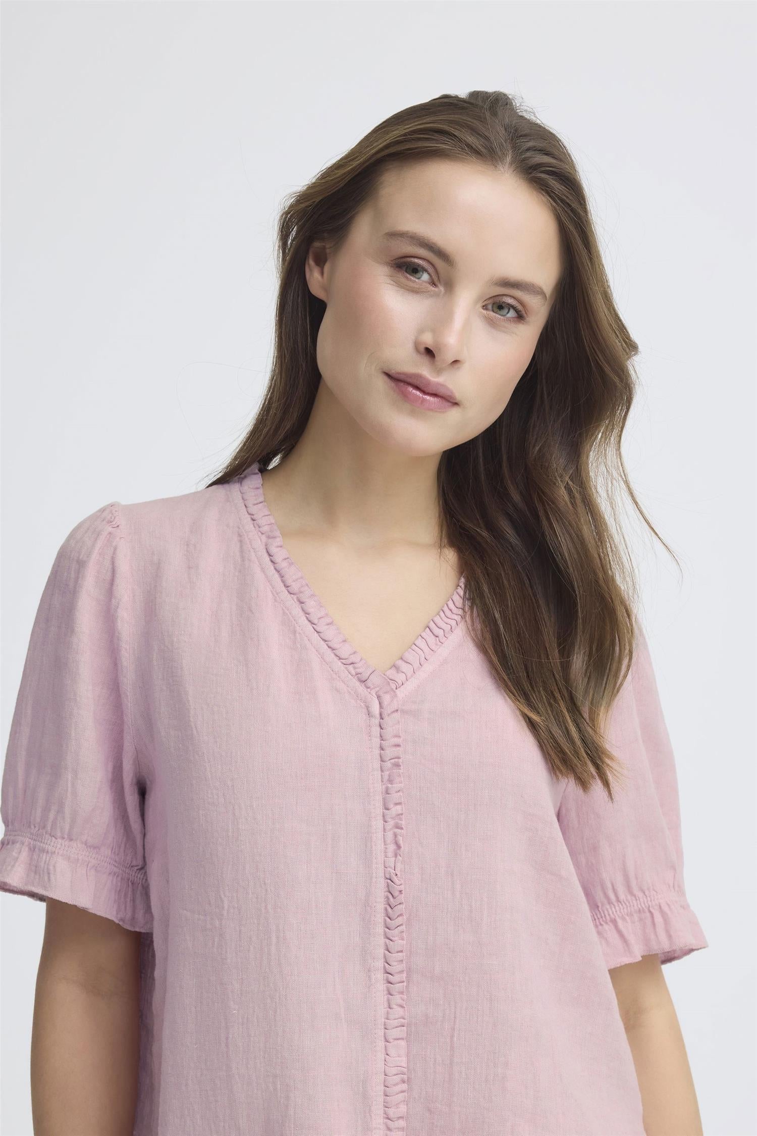 Sbfontanelle Ss Flounce Blouse Rosa