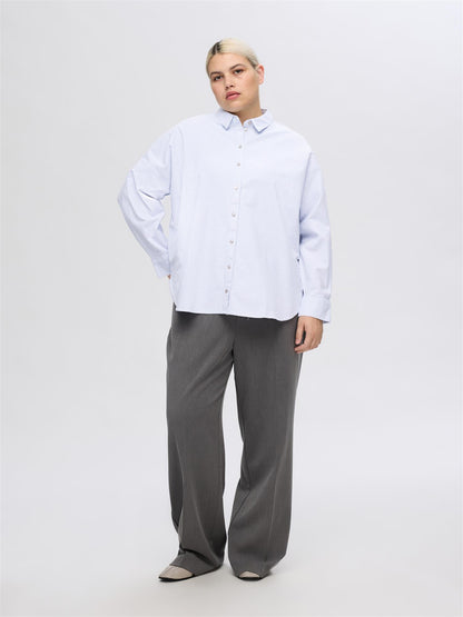 SLFNOVA LS OXFORD SHIRT NOOS Blå