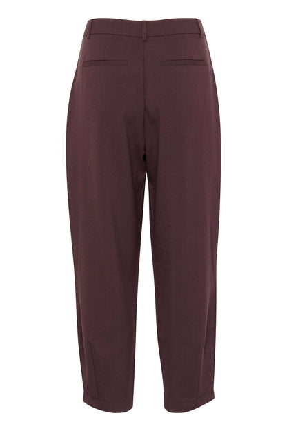 Kamerle Pants Cropped Burgunder