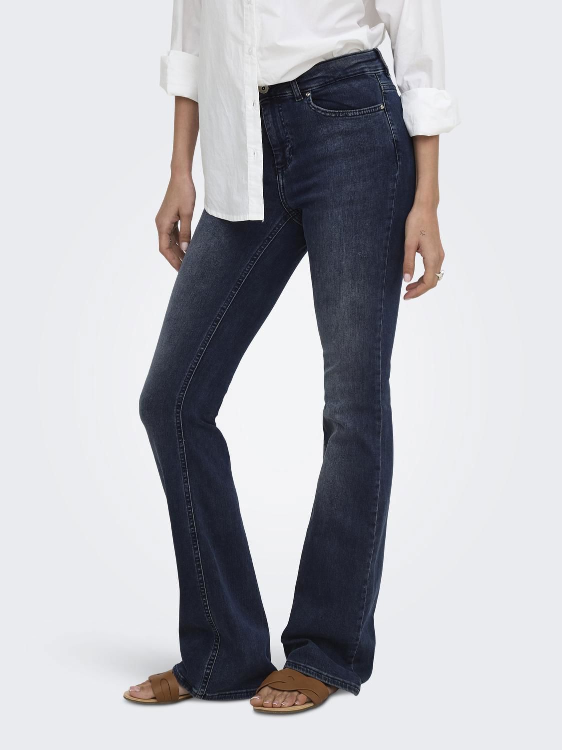Onlblush Mid Flared Dnm Rea409 Noos Sort