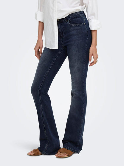 Onlblush Mid Flared Dnm Rea409 Noos Sort