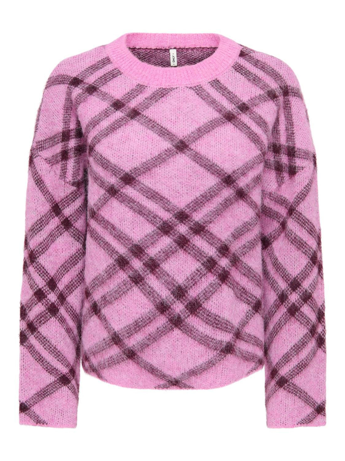 Onlnoeme Ls Pattern O-Neck Nca Knt Lilla