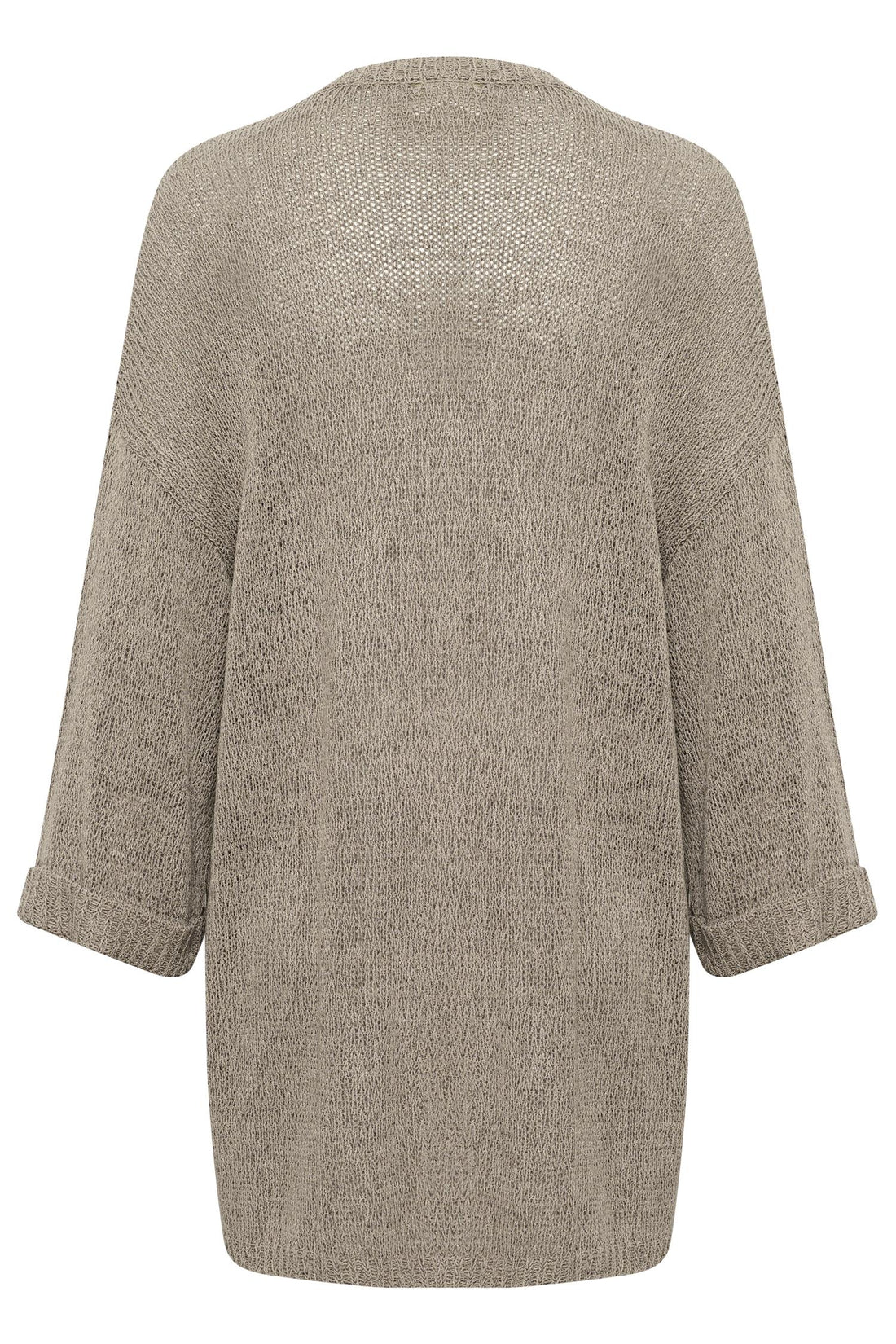 Crnixy Knit Kimono Fossil Melange