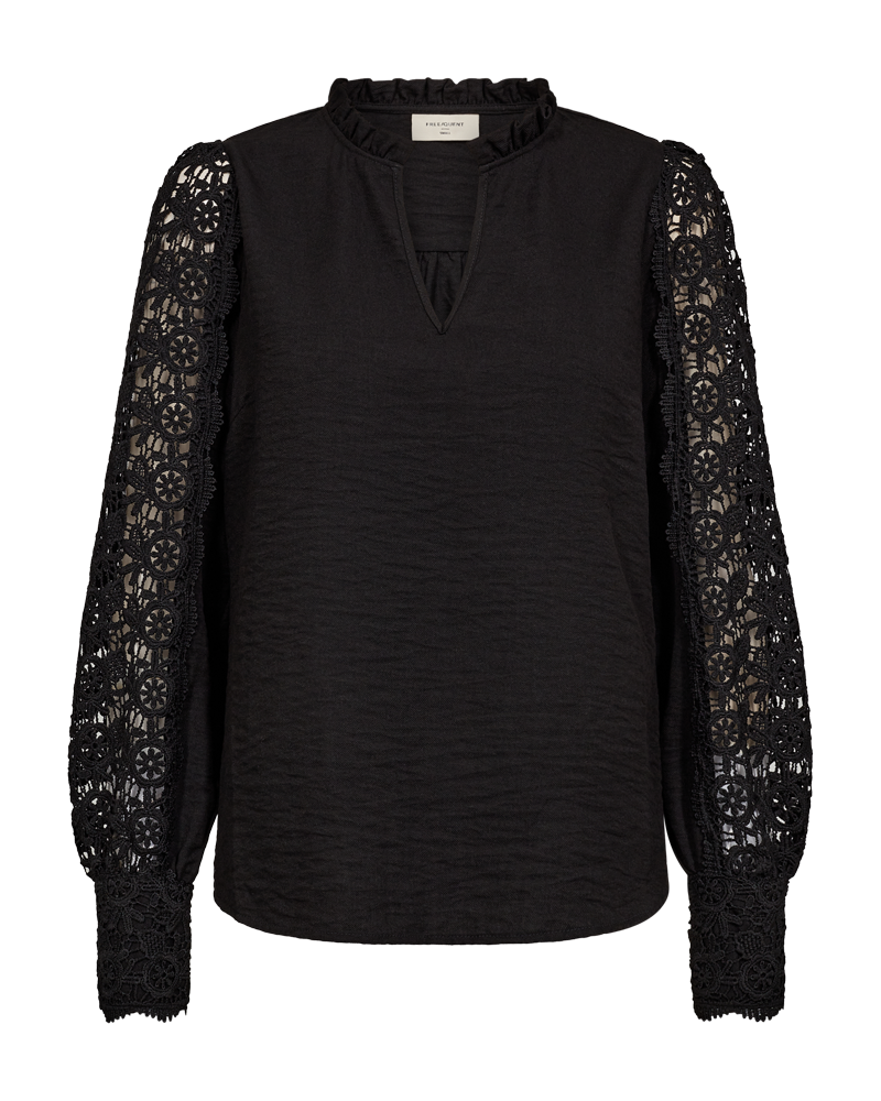 FQESSA-BLOUSE Svart