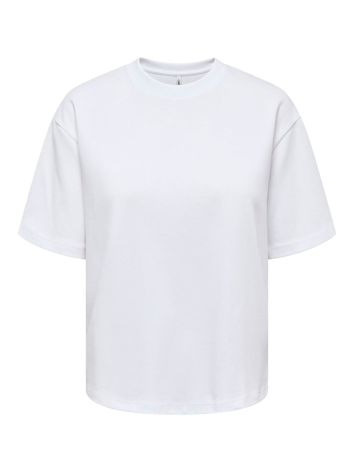 Onlsuperior Ss Oneck Loosetop Jrs Noos Hvit