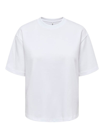 Onlsuperior Ss Oneck Loosetop Jrs Noos Hvit