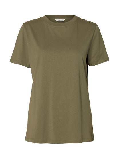 Slwmyessential Ss O-Neck Tee Noos Grønn