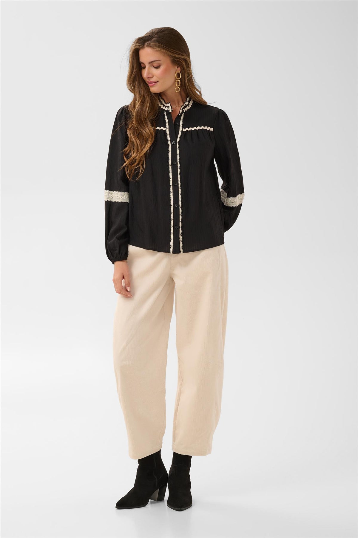 Crlunea Blouse Sort