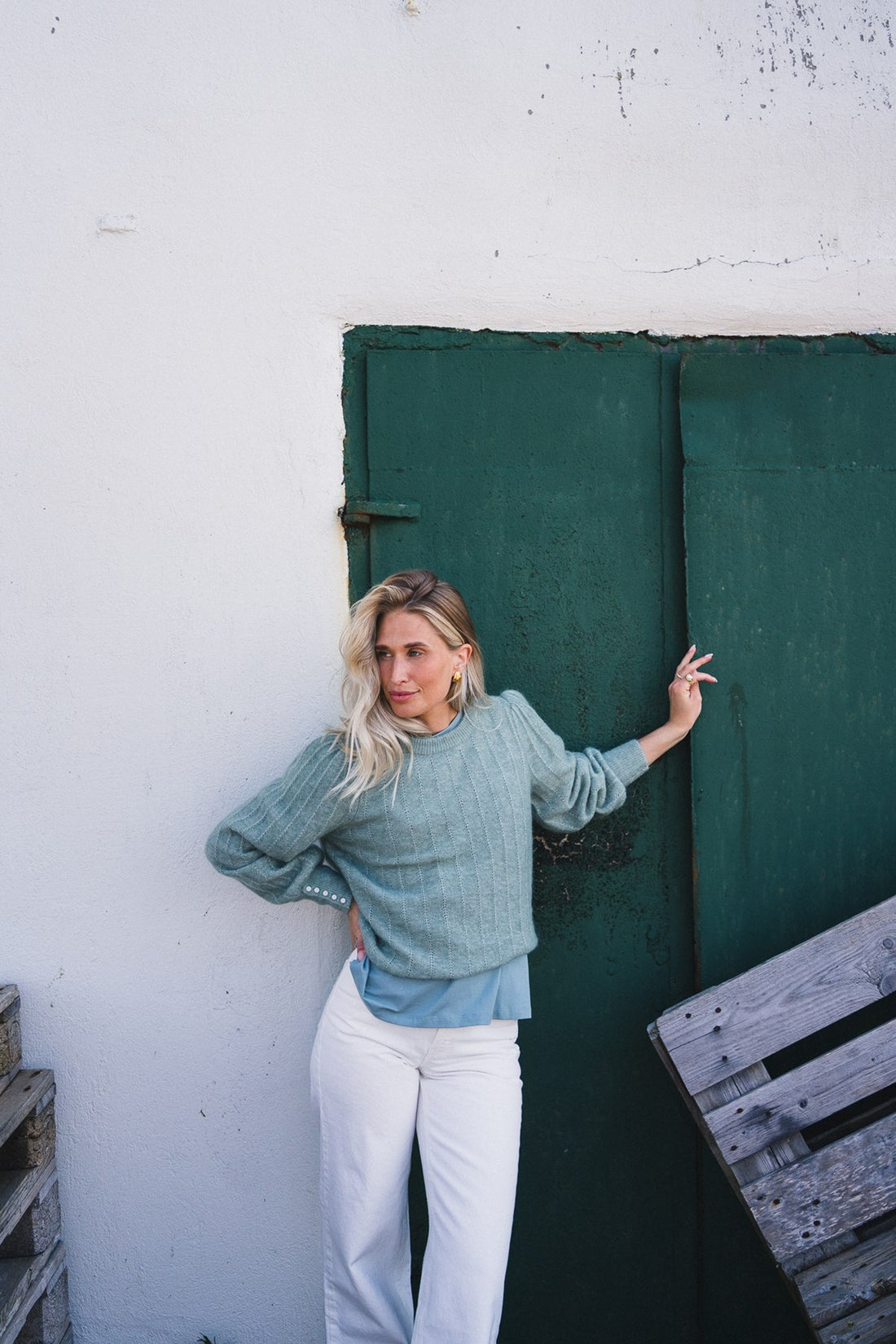 Rausamalie Puff Pullover Grønn