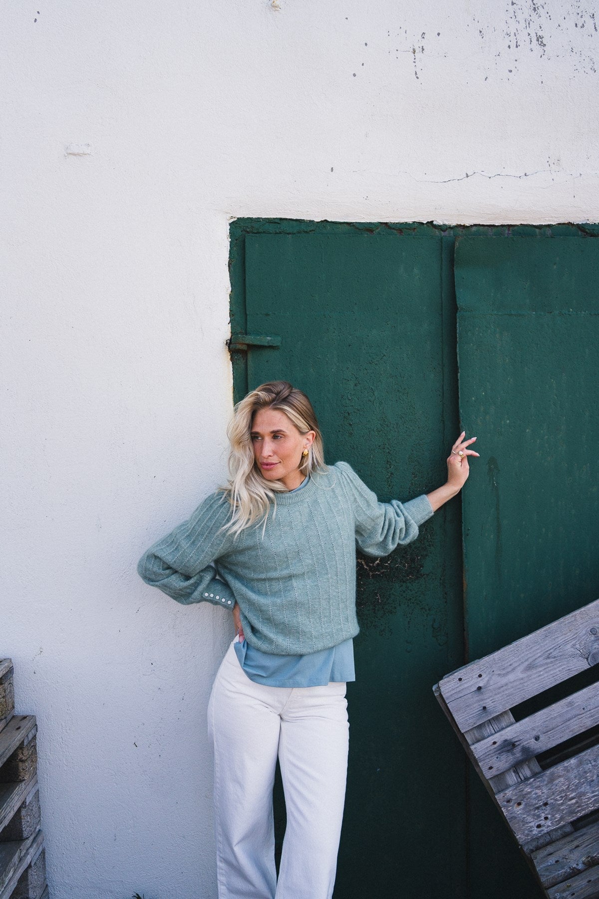 Rausamalie Puff Pullover Grønn