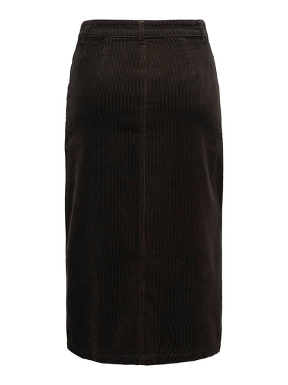 Jdyshiraz Hw Midi Button Skirt Pnt Brun