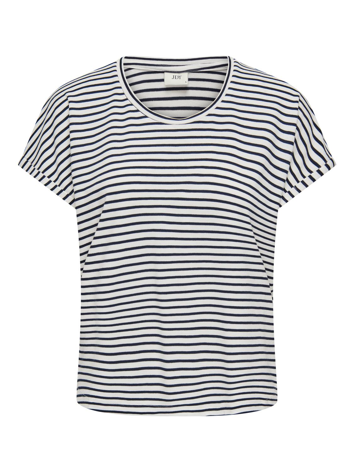 JDYSISSY S/S O-NECK TOP JRS NOOS Hvit