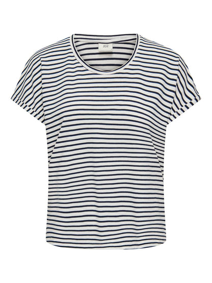 JDYSISSY S/S O-NECK TOP JRS NOOS Hvit