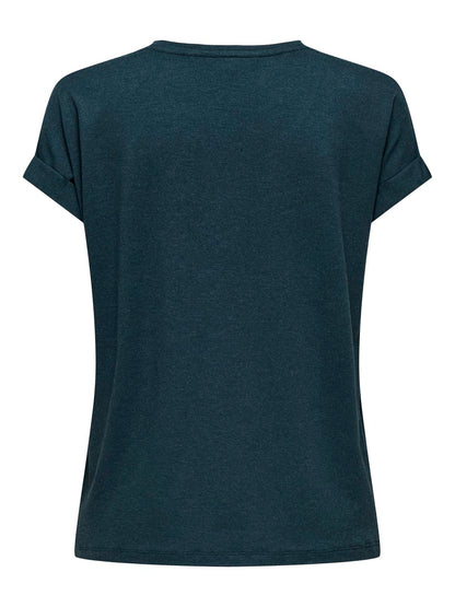 ONLMOSTER S/S O-NECK TOP NOOS JRS Mørketurkis
