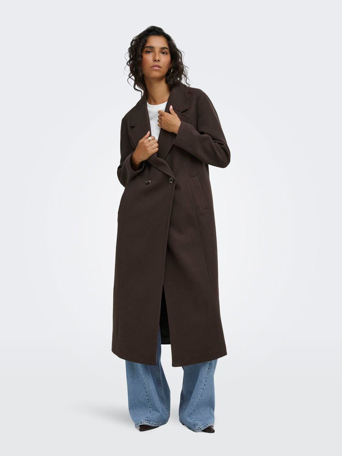 Jdyviola Life X-Long Coat Otw Hab Brun